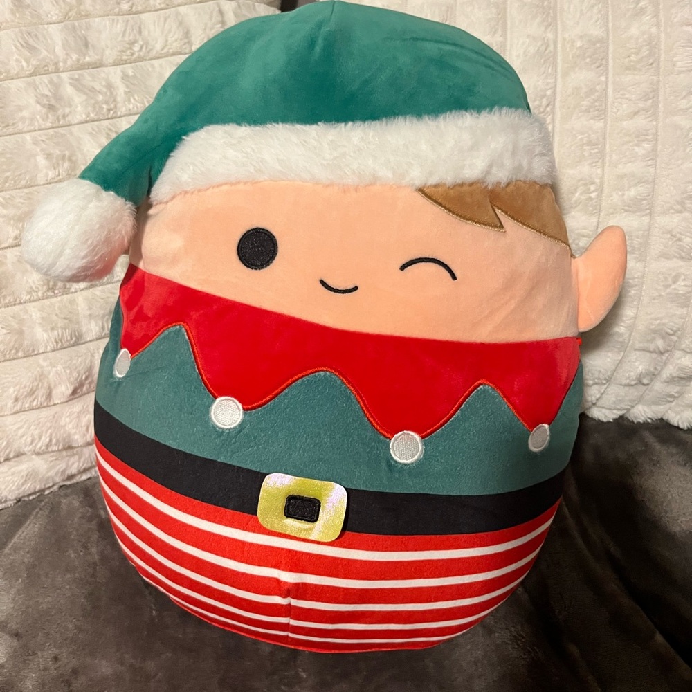 Squishmallows Holiday Elf Plush